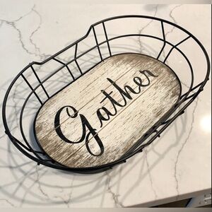 💙 Rustic Wire 'Gather' Basket